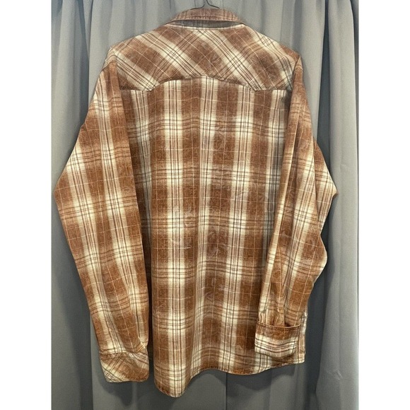 BKE Men’s Long Sleeve Pearl Snap Shirt Size Large - Picture 2 of 4